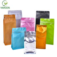 Zipper Top Stand Up Plastic coffee tea Packaging Pouch Bag