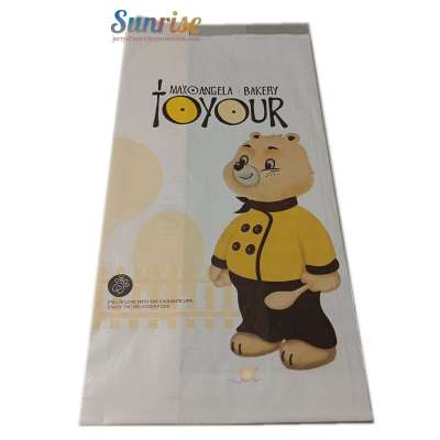 oil-proof paper Eco-friendly food grade white  kraft paper bag