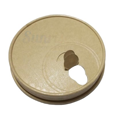 SUNRISE PLA Lid Cup Lid Biodegradable Sugarcane Paper Coffee Cup Lid