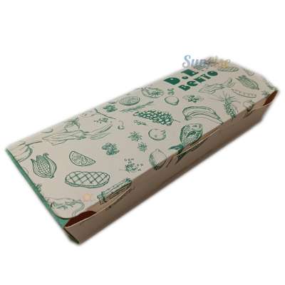 Eco-friendly food grade  kraft paper box for lunch