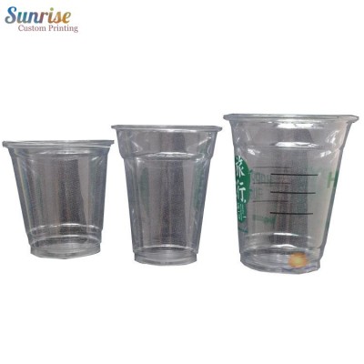 Wholesale High Quality Advertising Logo Custom Printed Plastic Cups