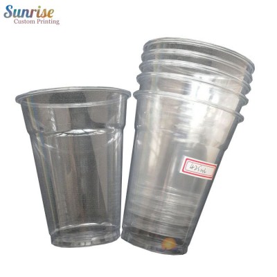 PP PET Disposable Custom Printed Hard Plastics Cup